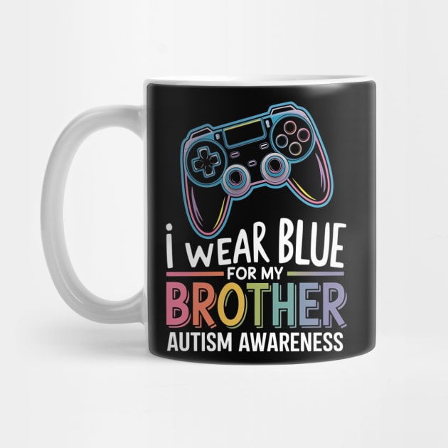 I Wear-Blue For My Brother Autism Awareness by ArtistTee ⭐⭐⭐⭐⭐